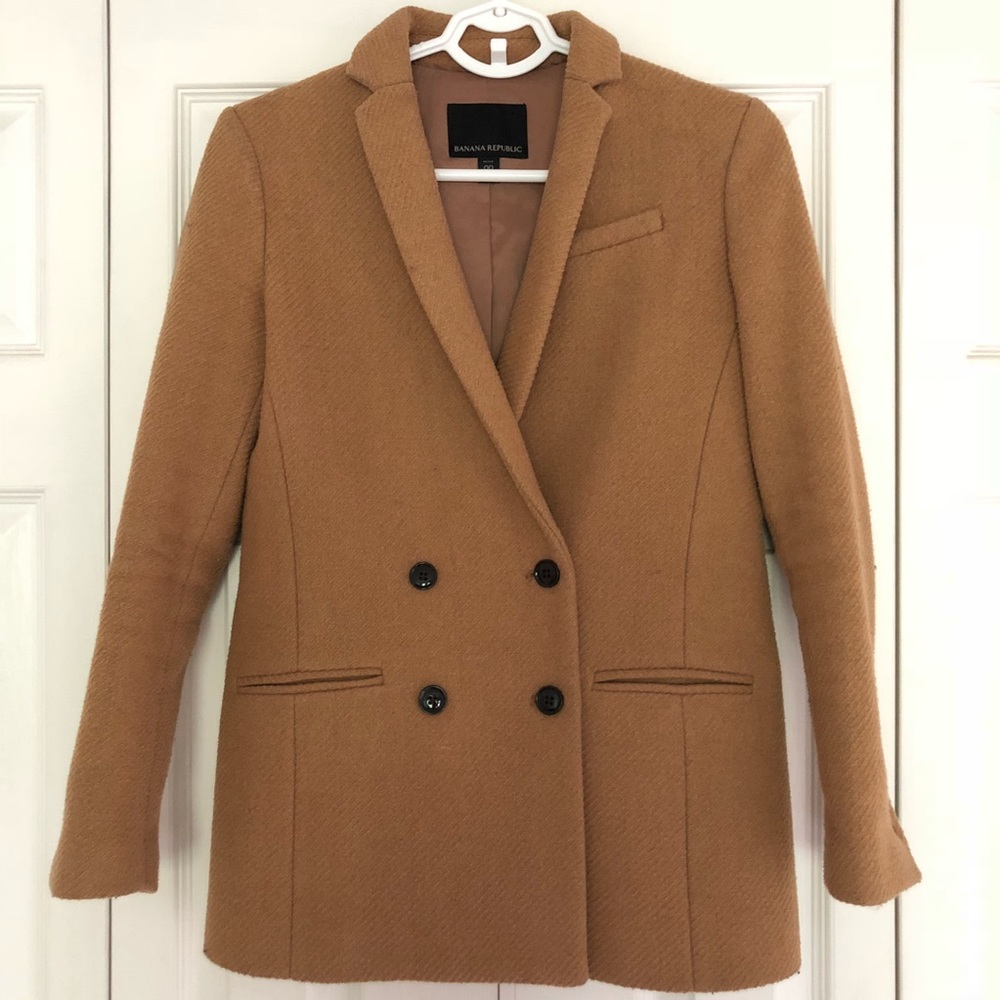 Banana Republic Camel Blazer Coat